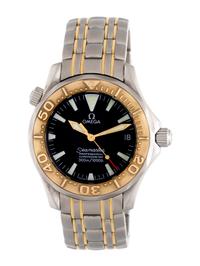OMEGA, STAINLESS STEEL AND YELLOW GOLD 'SEAMASTER PROFESSIONAL' WRISTWATCH
