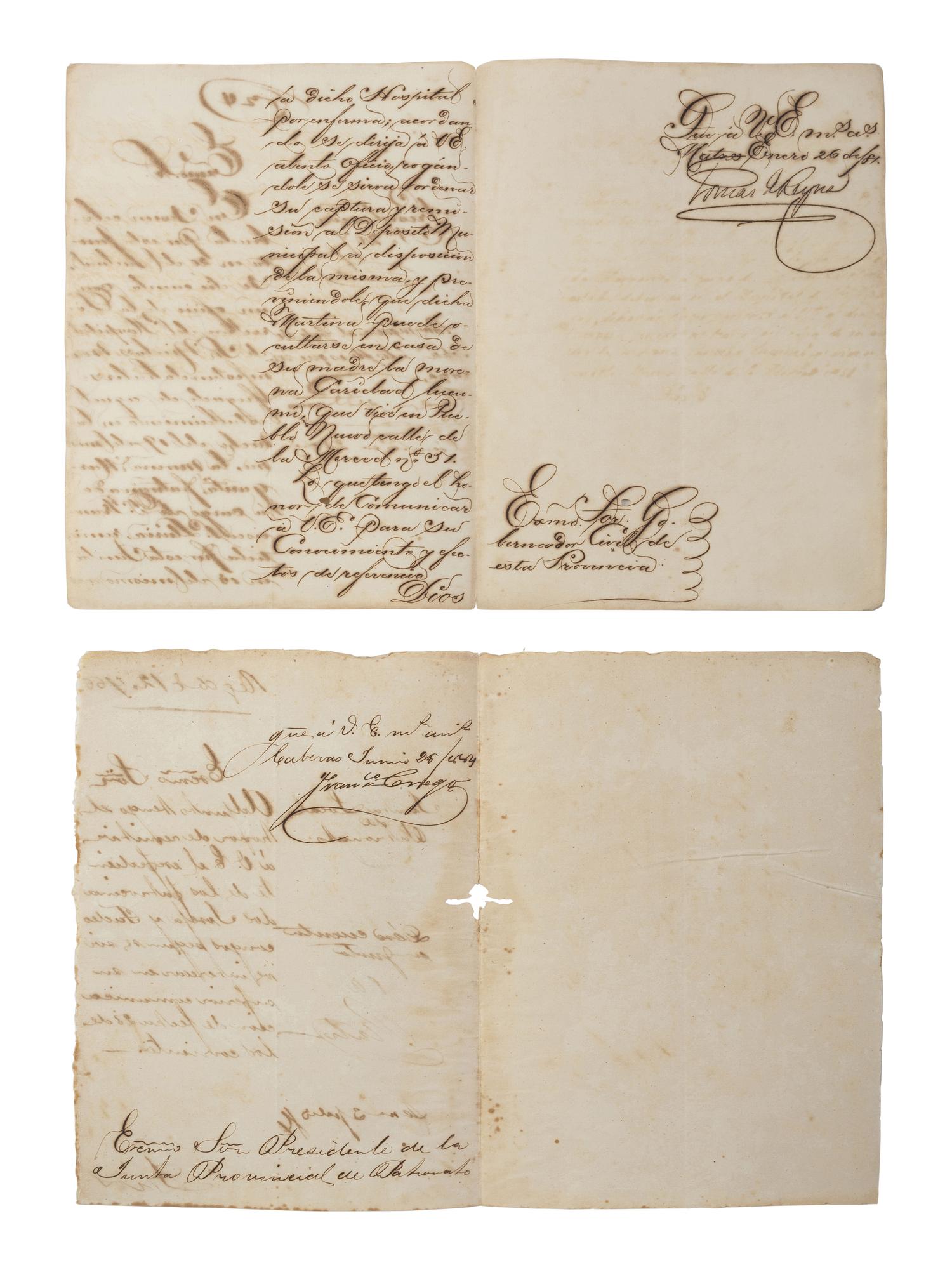 [ENSLAVEMENT & ABOLITION]. A group of 29 assorted Cuban documents, some involving enslaved persons.