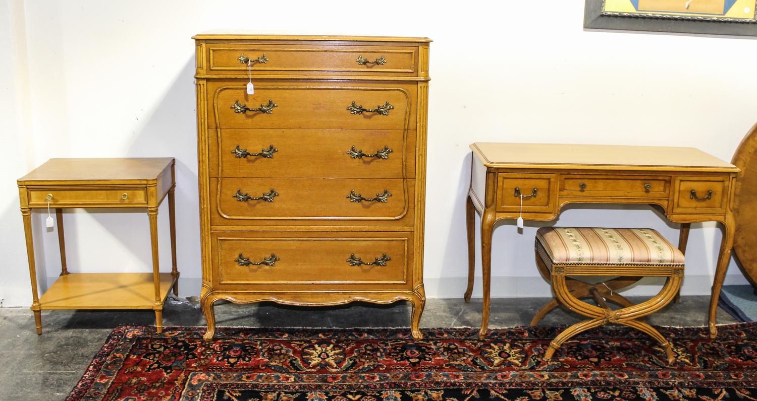 A Louis XVI Style Assembled Bedroom Suite Height of first 48 inches. — MID 20TH CENTURY