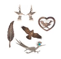 A Collection of Silver Jewelry,