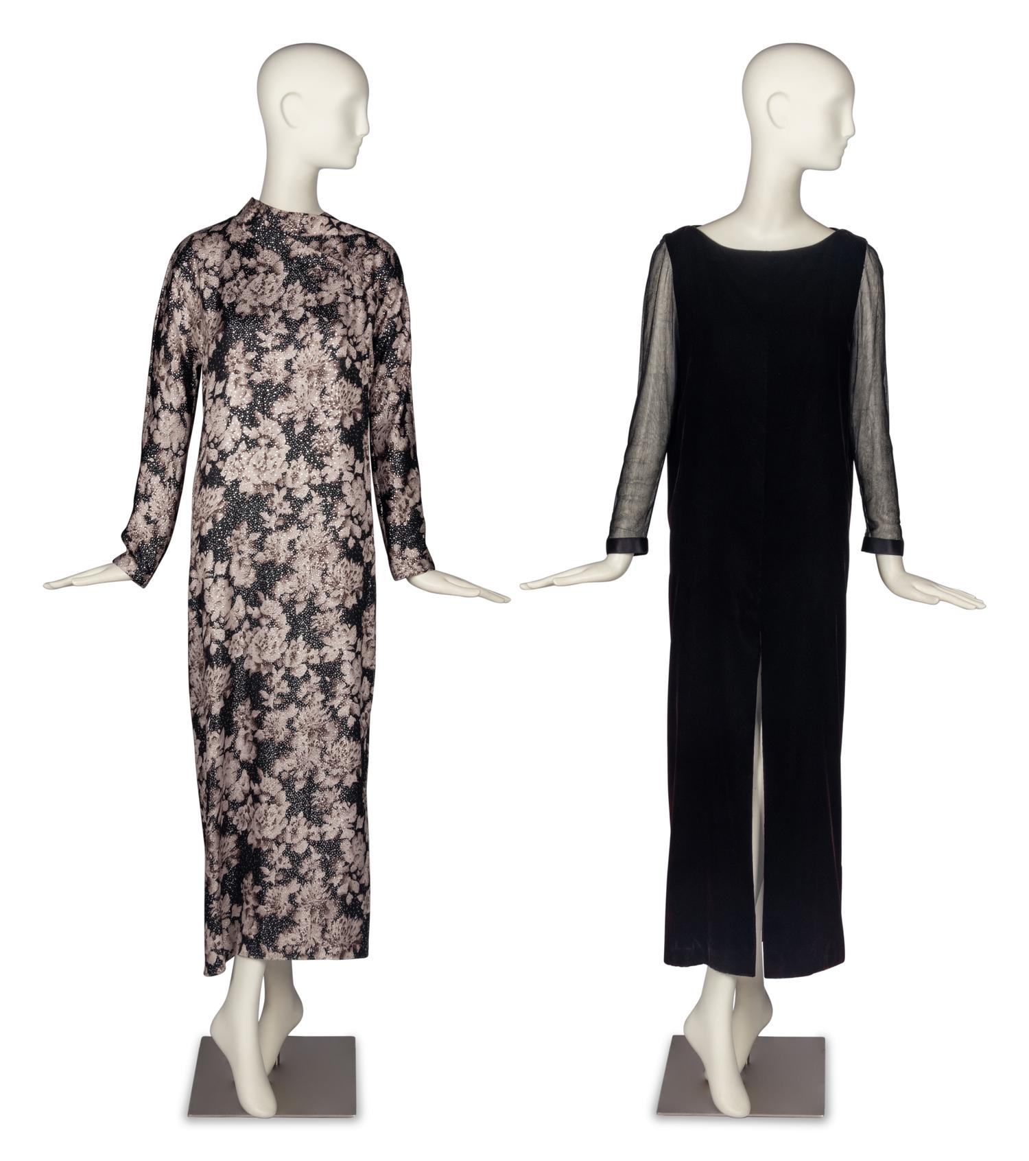 Two Geoffrey Beene Gowns