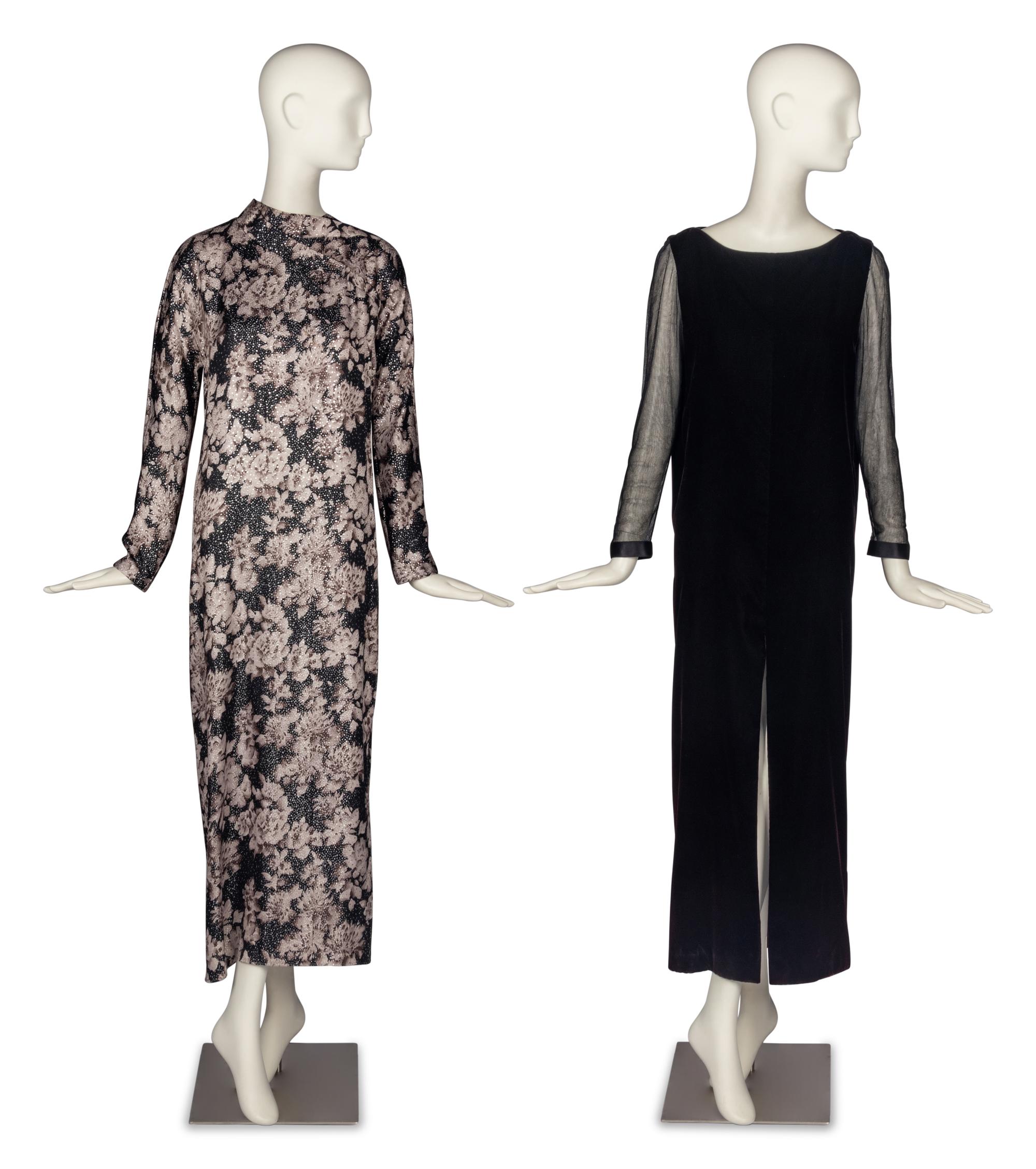 Two Geoffrey Beene Gowns