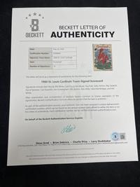 A 1960 St. Louis Cardinals Multi Signed Autograph Program Scorecard Featuring Stan Musial (Beckett Authentication Services)