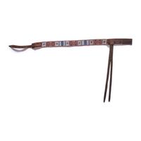 Apsáalooke [Crow] Beaded Belt, with Tacked Drops