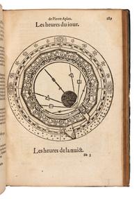 APIANUS, Petrus (1495-1522). Cosmographie, ou description des quatre parties du Monde... Corrigee & augmentee par Gemma Frison. Antwerp: Jean Bellere, 1581.