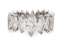 Platinum and Diamond Eternity Band
