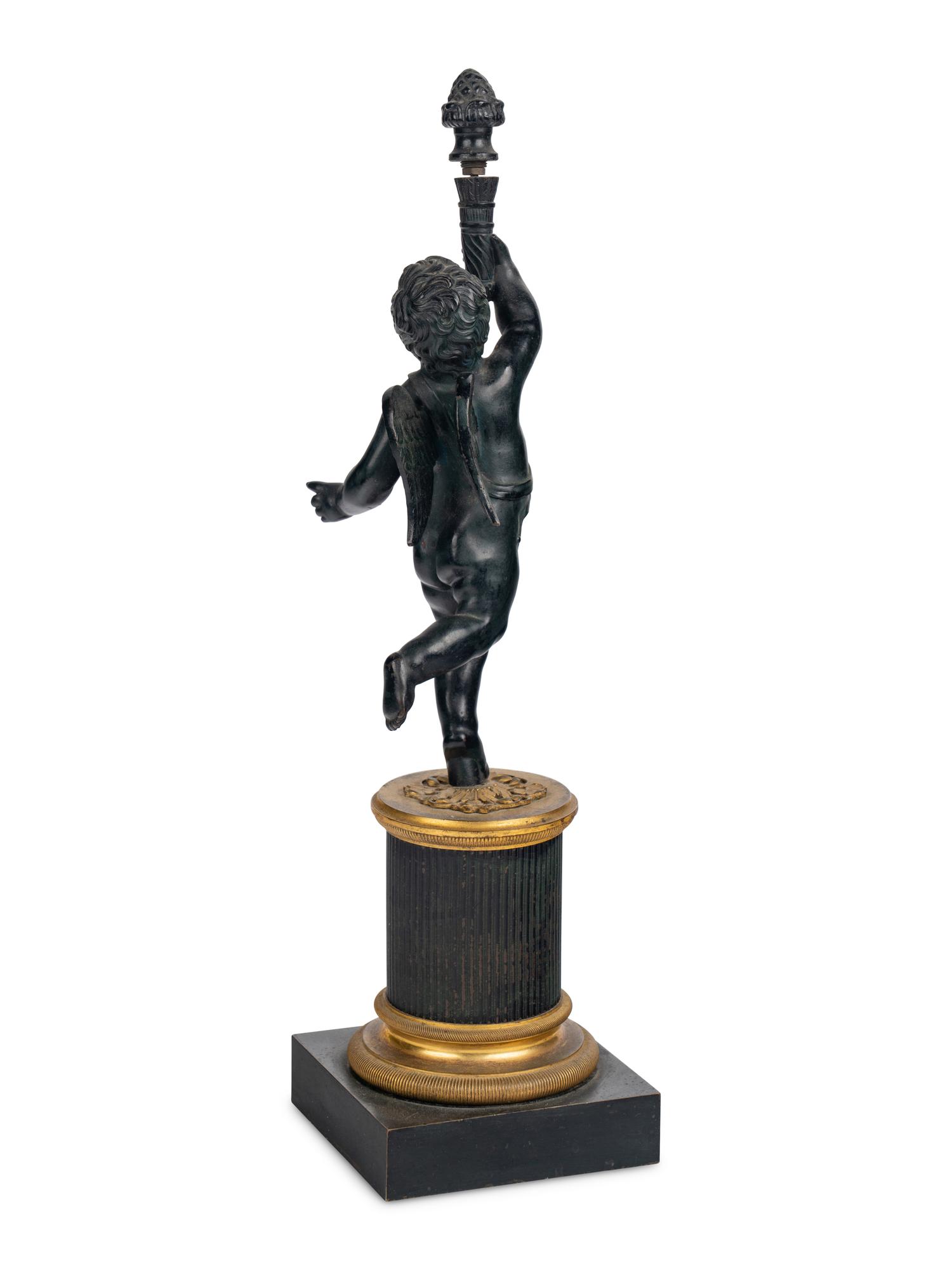 An Austrian Bronze Cupid Ornament