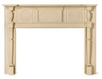 Classical painted and carved pine fireplace mantel new york, ny, circa 1815