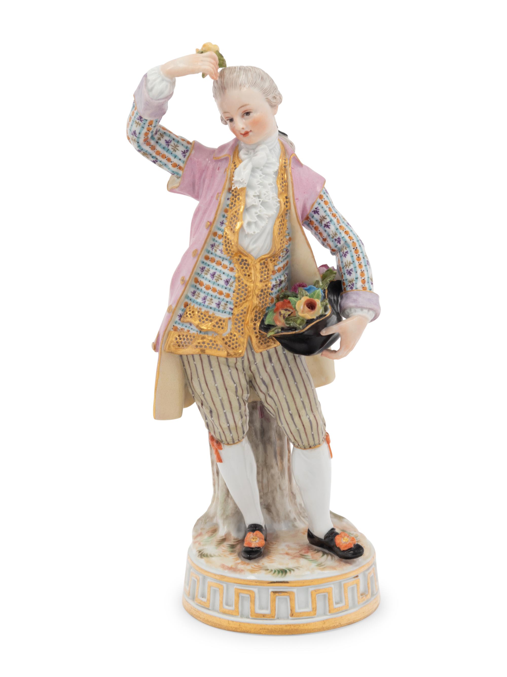 A Meissen Porcelain Figure of a Gentleman