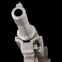 *Bright Finished John Martz Custom Baby Luger 9mm with Matching Stand