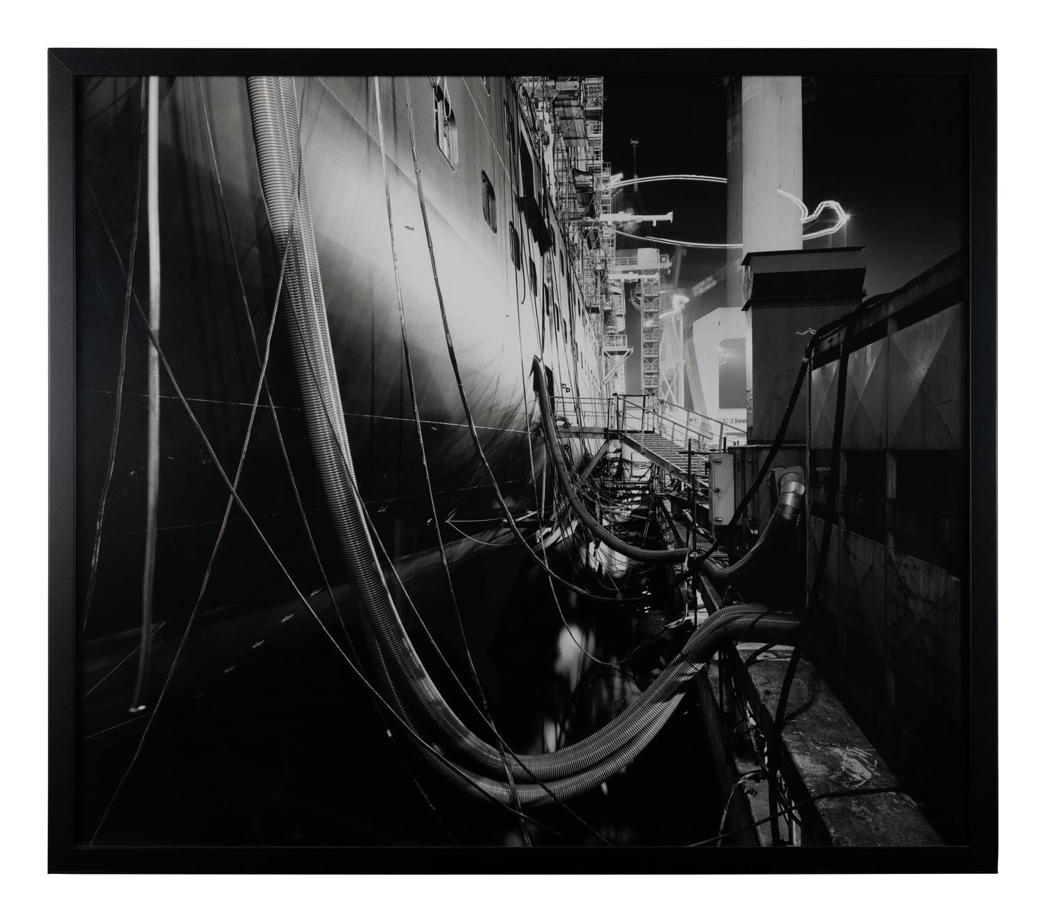Luca Campigotto (born 1962) Marghera: Fincantieri ship under construction (with entanglement of tubes), 1997