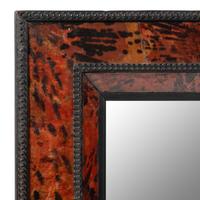 A Flemish Tortoise Shell and Part Ebonized Mirror