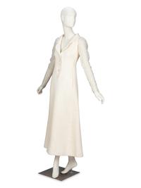 Galanos, Pleated-Sleeve & Whipcord Dress