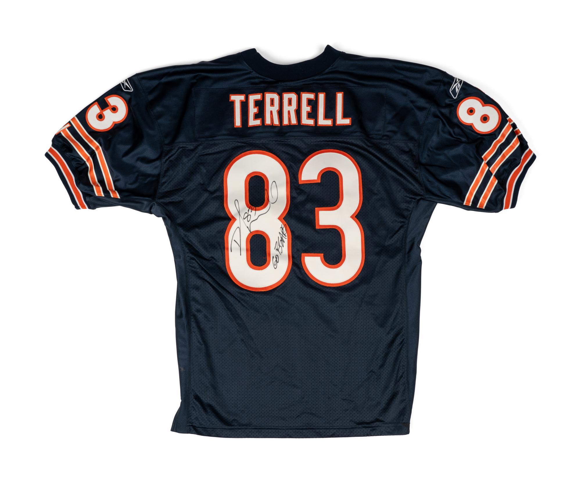 A David Terrell Signed Chicago Bears Team Issued Jersey