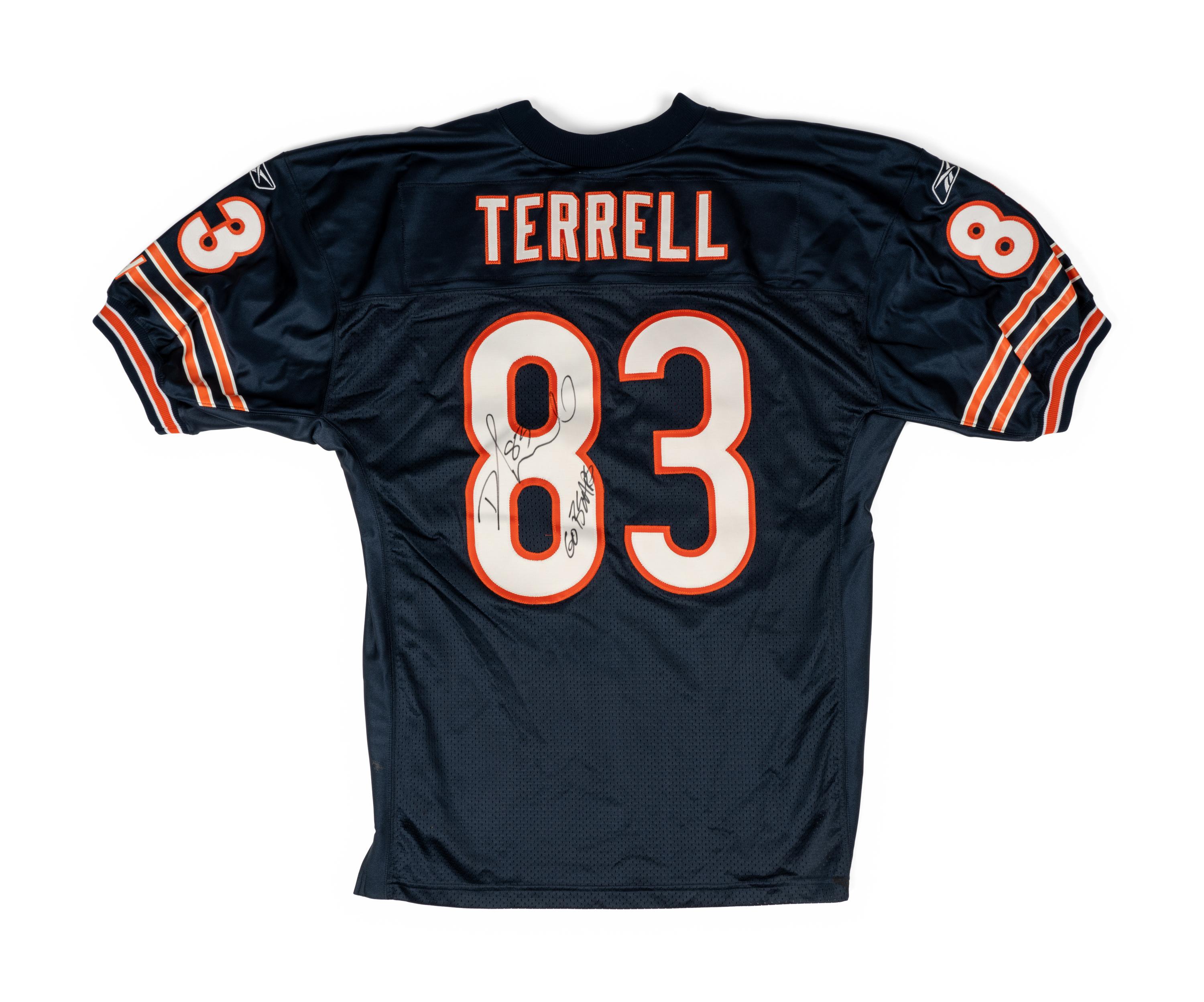 A David Terrell Signed Chicago Bears Team Issued Jersey