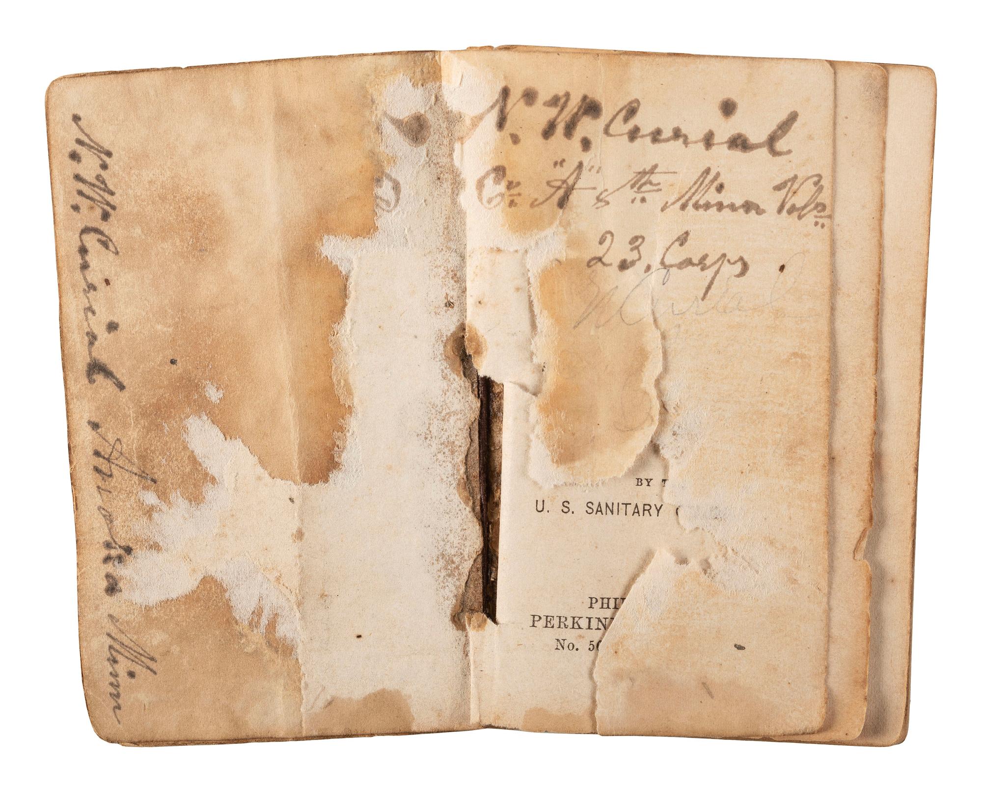 [INDIAN WARS]. CURIAL, Nathan W. (1822-1897). Letter archive of Nathan W. Curial, Co. A, 8th Minnesota Regiment, featuring content related to the Dakota War of 1862.
