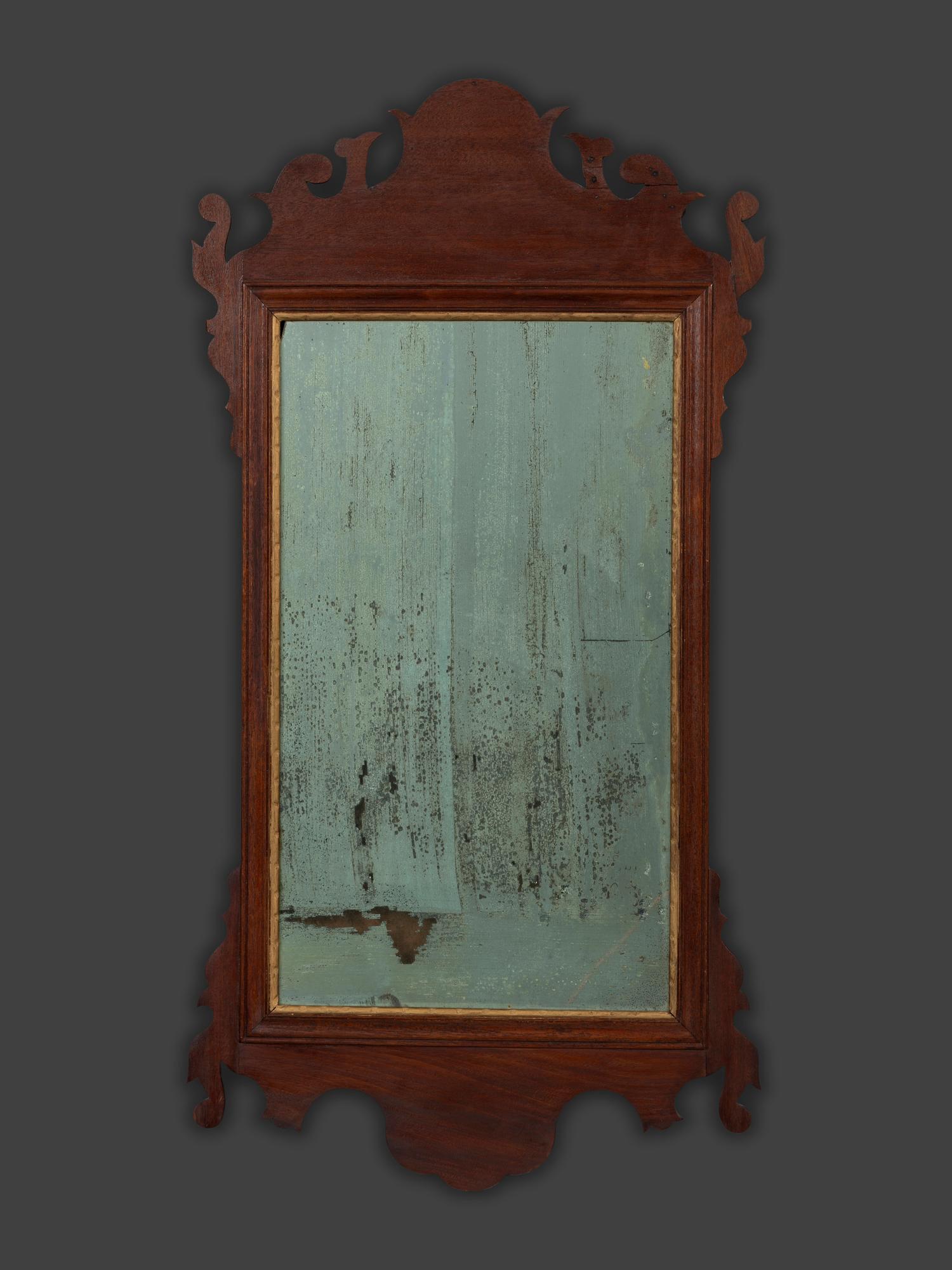 A Chippendale Mahogany Looking Glass