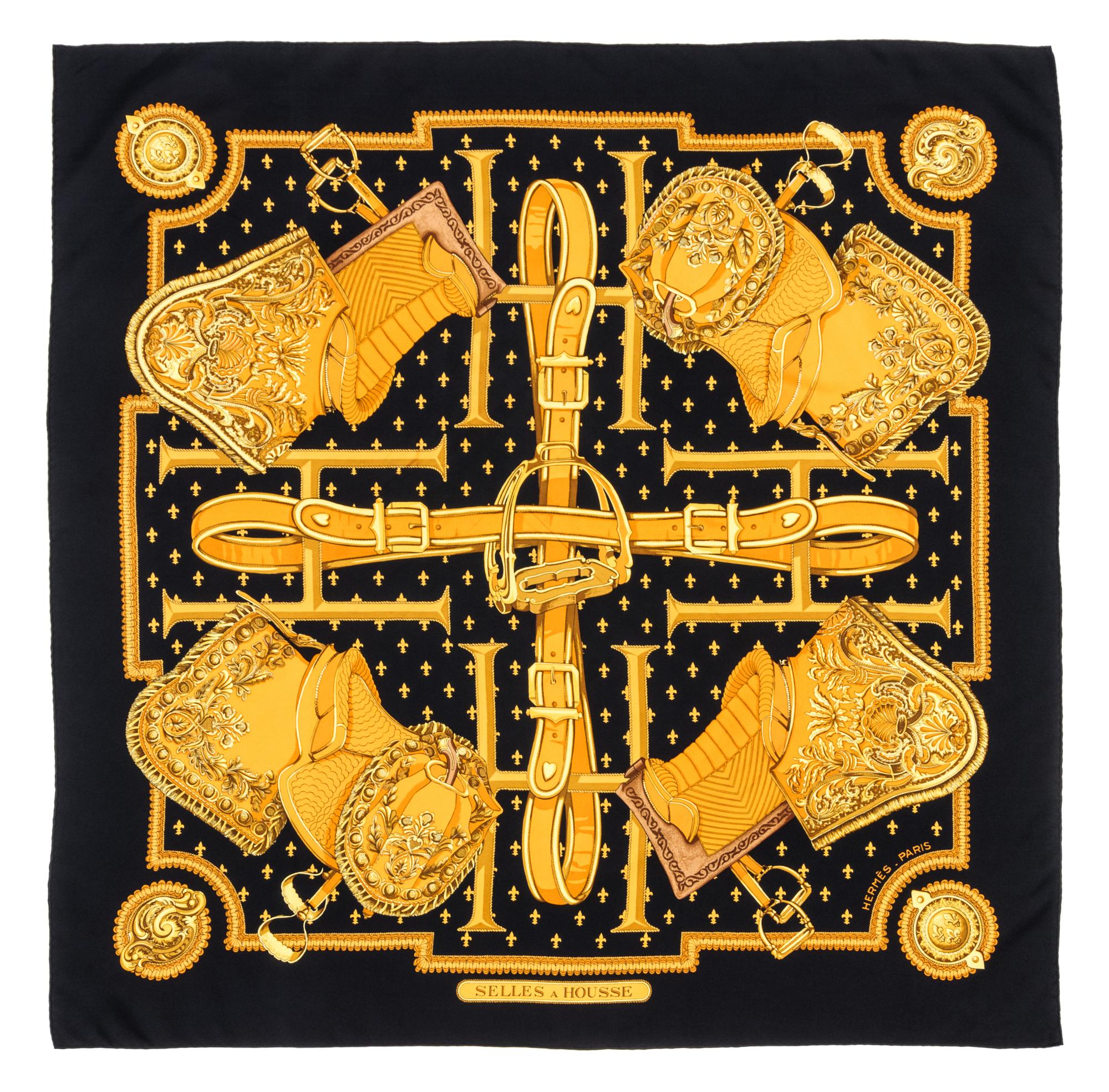 An Hermes 90cm Silk Scarf, 36"x36".