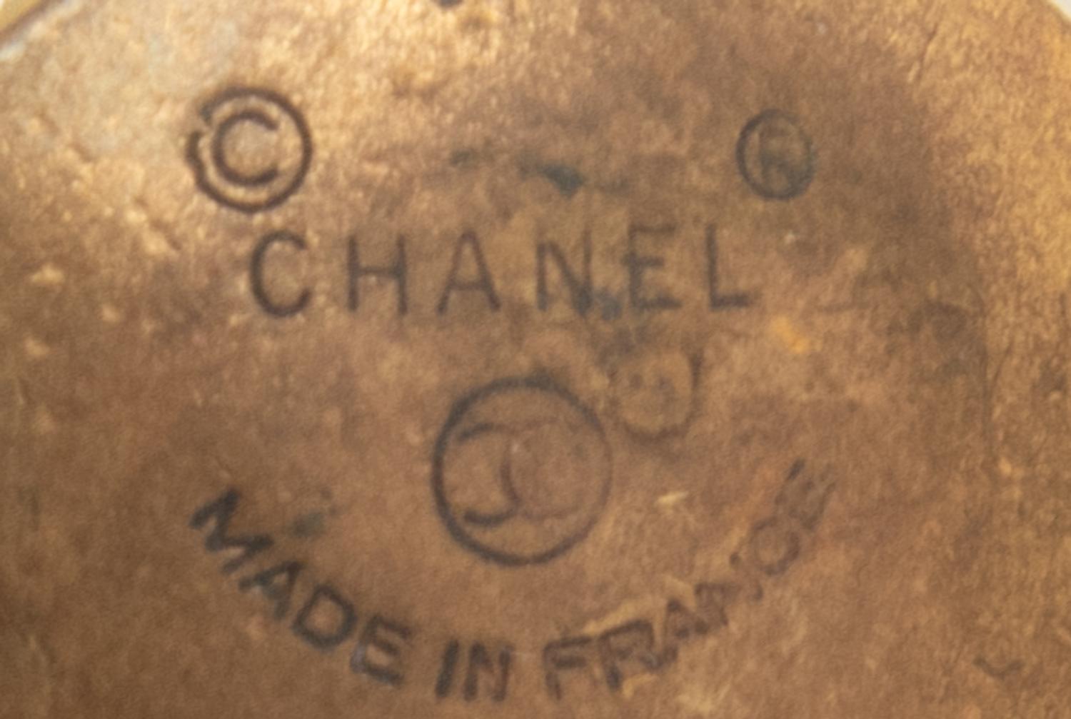 Chanel Faux Pearl Logo Ear Clips