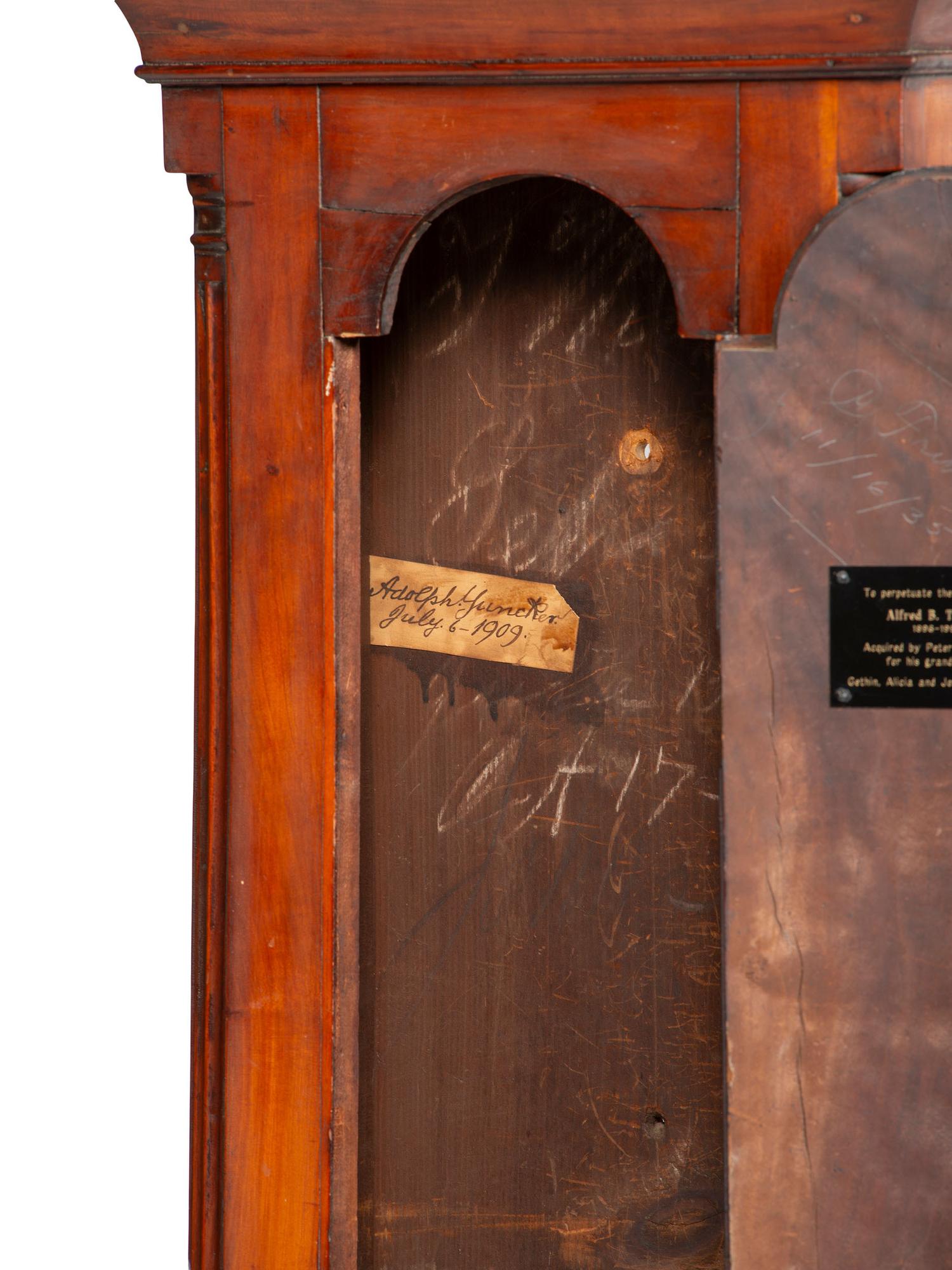 A Chippendale Cherrywood Tall Case Clock