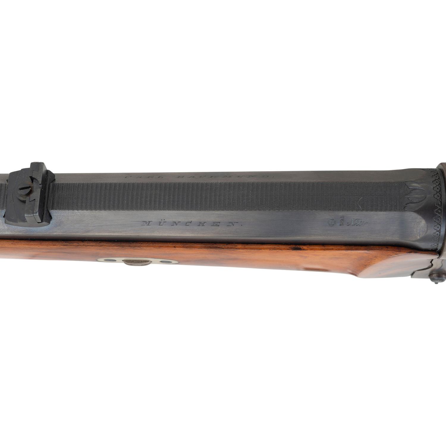 **Carl Backmund Falling Block Rifle in 7.7x46mm