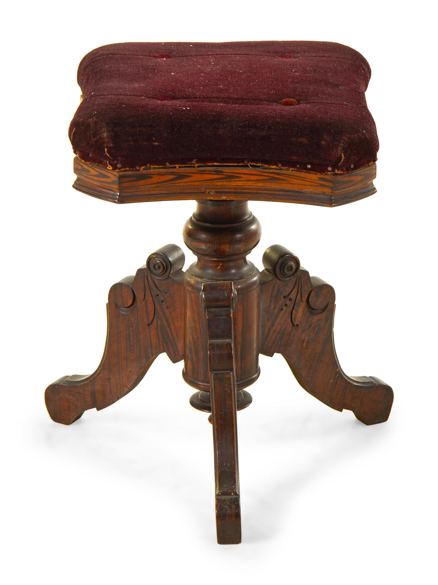A Victorian Piano Stool