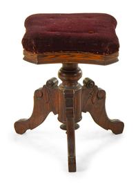 A Victorian Piano Stool