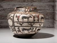 Zuni Polychrome Pottery Olla