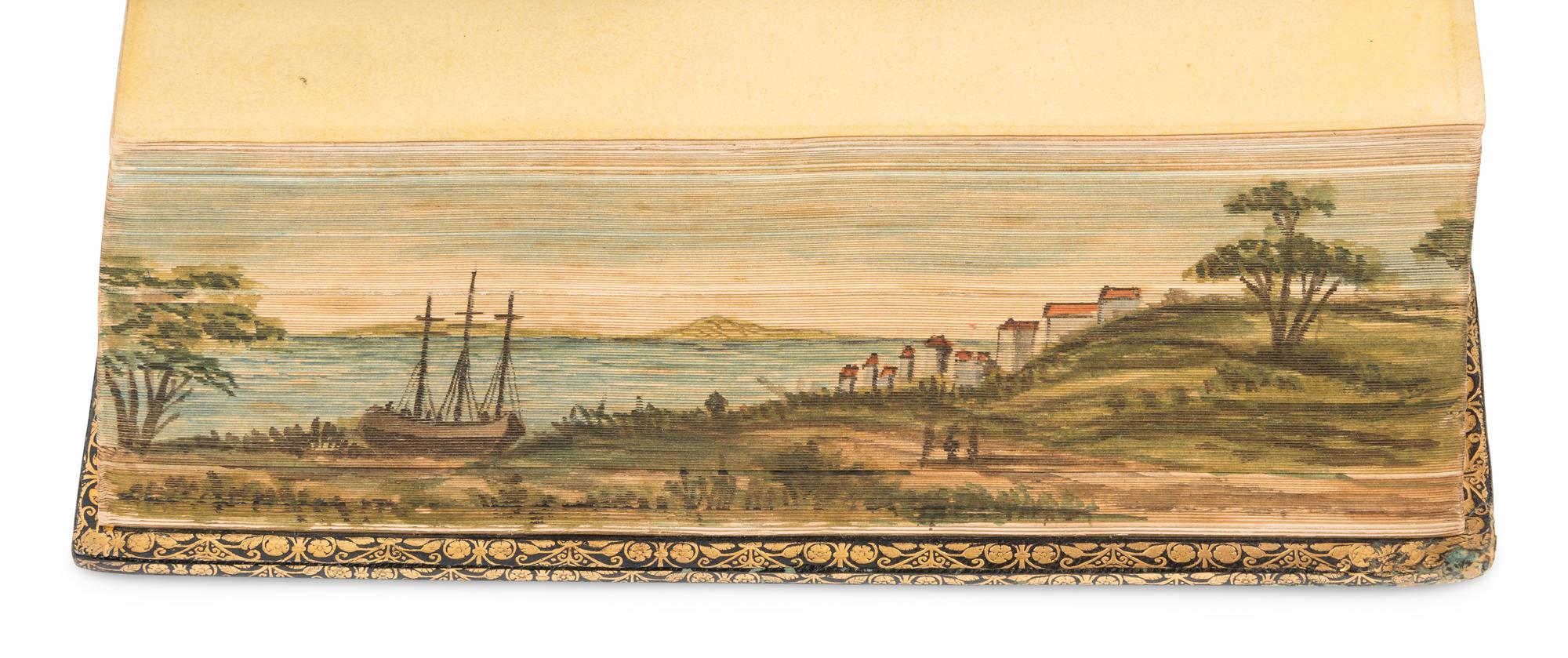 [FORE-EDGE PAINTINGS]. A group of 4 poetical works, comprising: