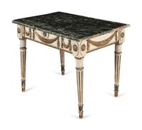 An Italian Painted and Parcel-Gilt Console Table