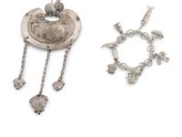 Six Chinese Silver Jewelry