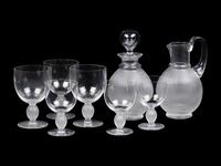 A Lalique Langeais Stemware Service