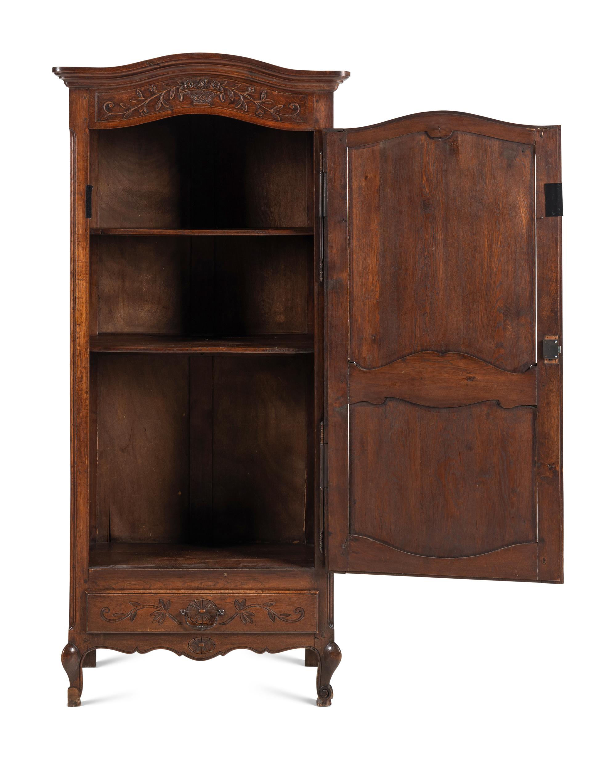 A Louis XV Style Oak Armoire