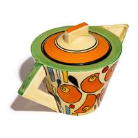 Orange Battle pattern Conical Teapot, c. 1929