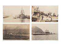 [MILITARIA]. A group of approx. 49 RPPCs of naval, army, and other military-related views.