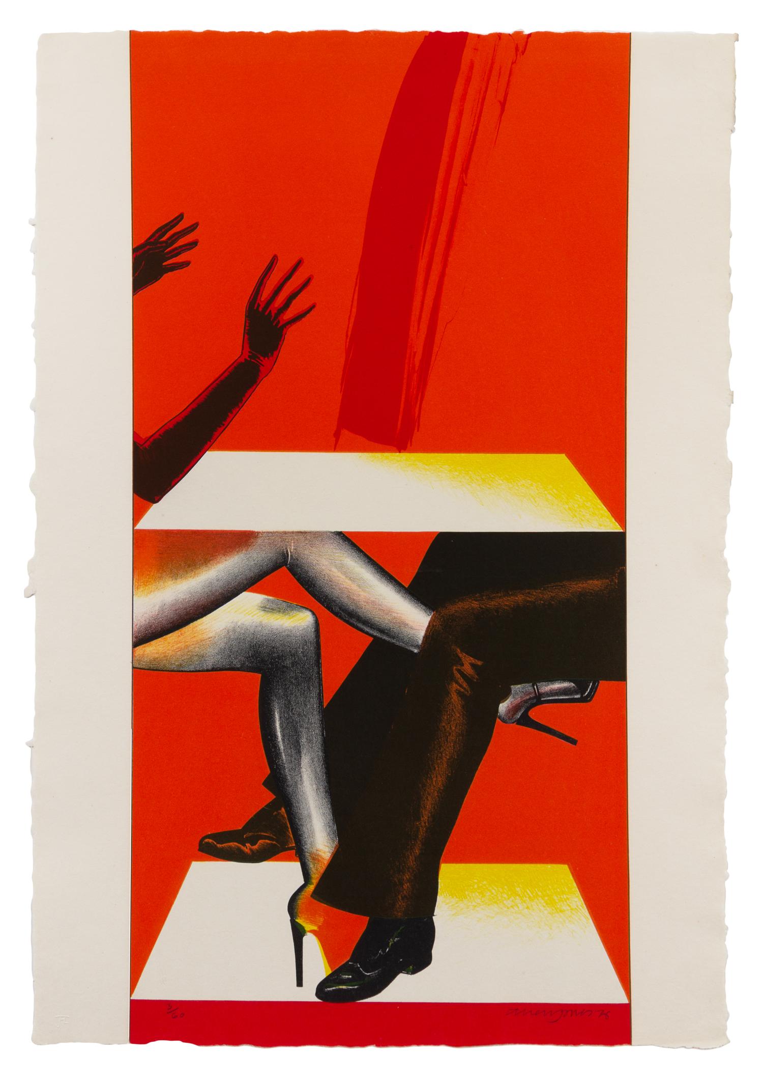 Allen Jones, (British, b. 1937), Magician Suite, 1976 (portfolio of 6 Works)
