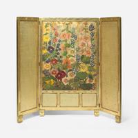 Mary Elizabeth Price (American, 1877–1965) Hollyhock and Delphinium Screen