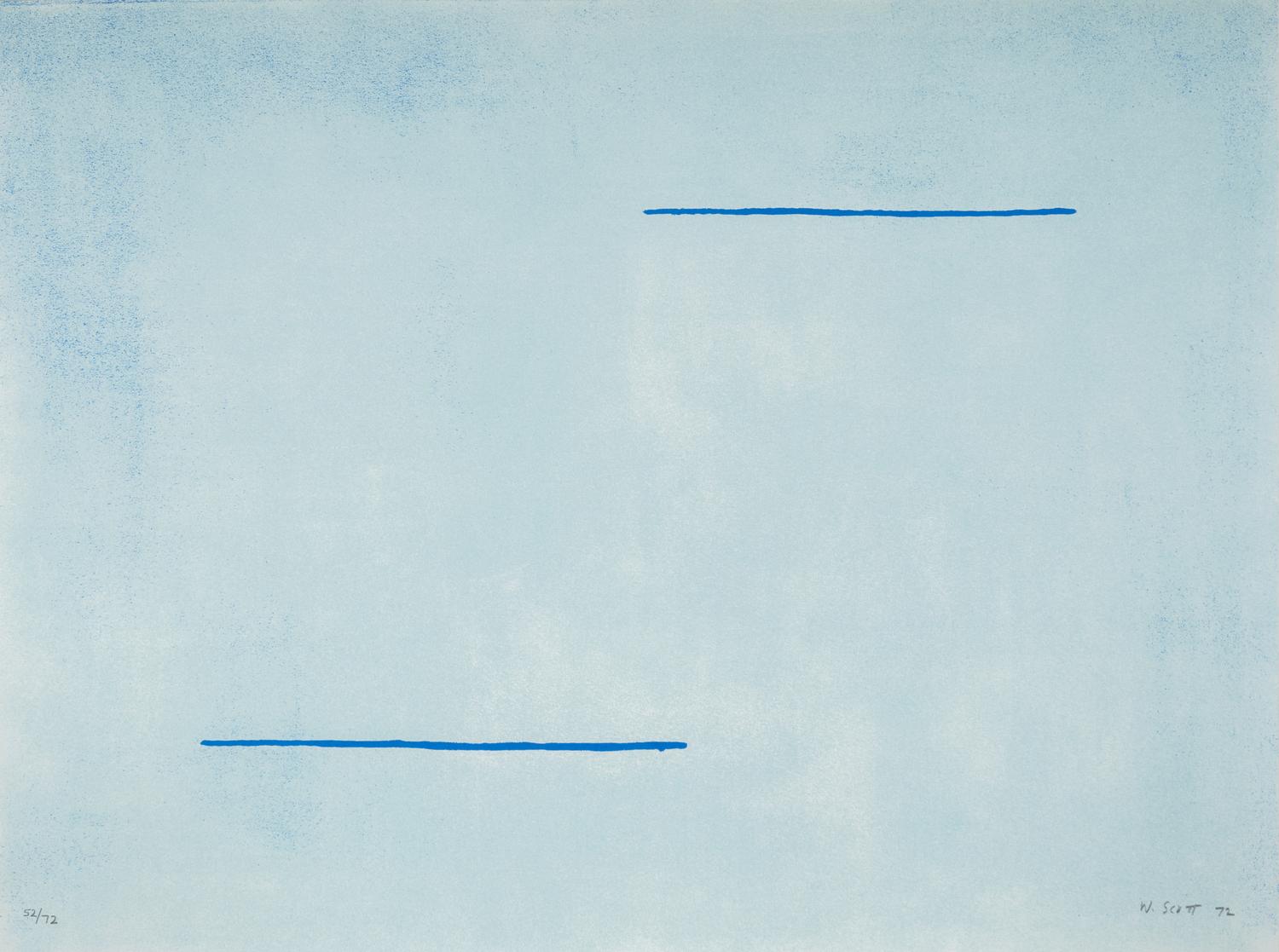 Equals and Blue Field (two prints from A Poem for Alexander ), 1972