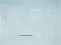 Equals and Blue Field (two prints from A Poem for Alexander ), 1972