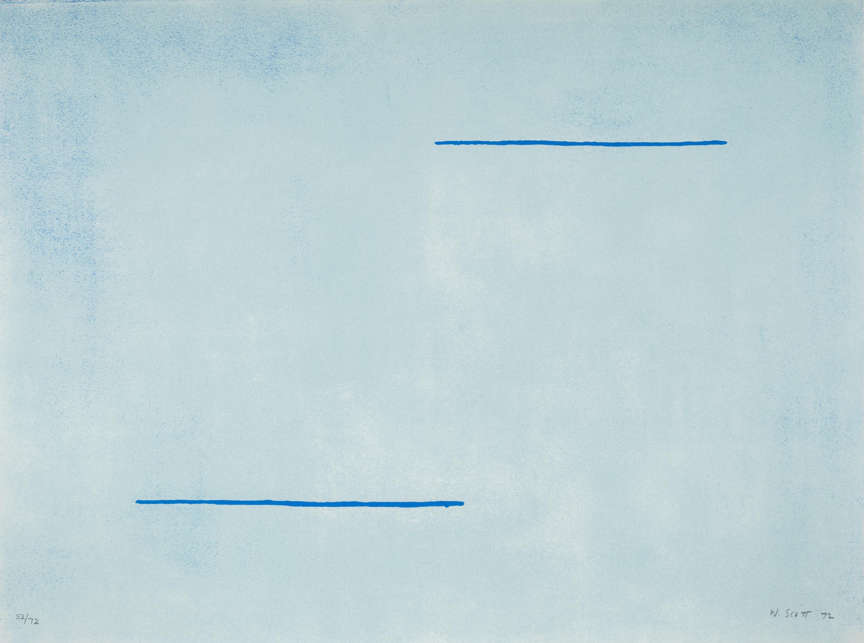 Equals and Blue Field (two prints from A Poem for Alexander ), 1972