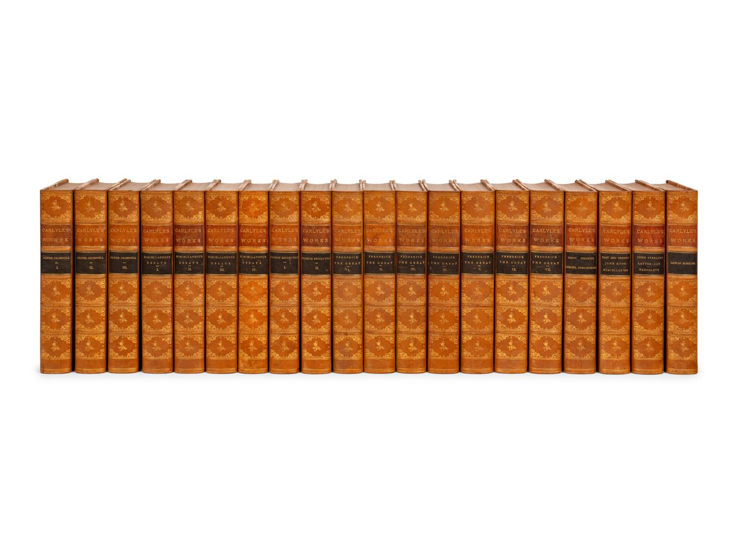 CARLYLE, Thomas. Carlyle's Complete Works . Boston: Estes and Lauriat, n.d.
