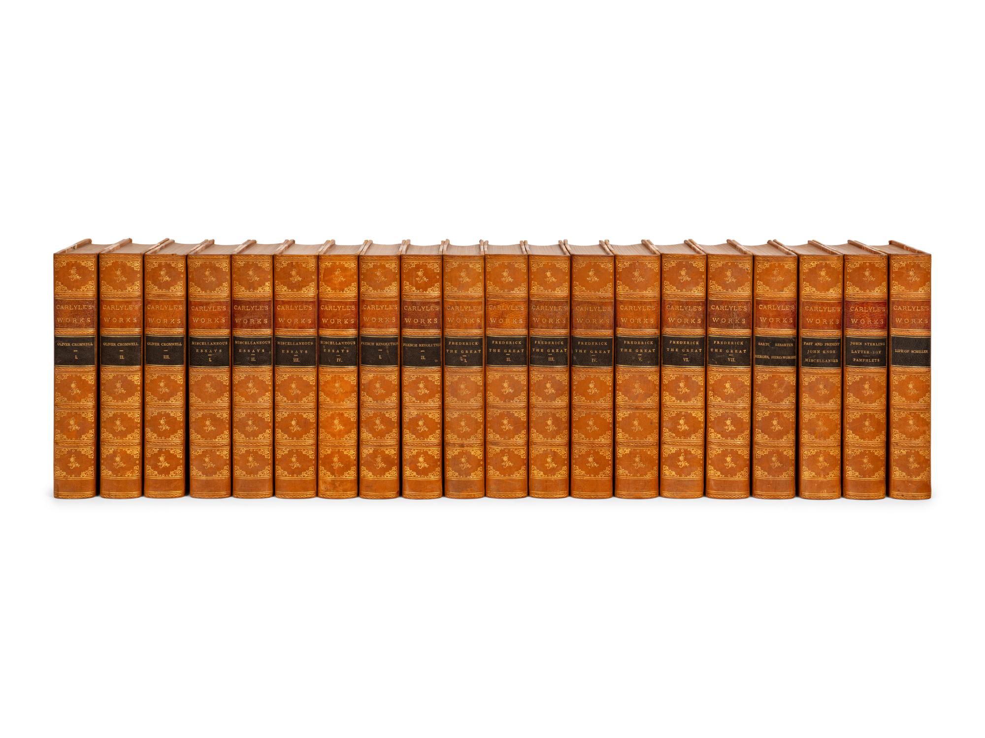 CARLYLE, Thomas. Carlyle's Complete Works . Boston: Estes and Lauriat, n.d.