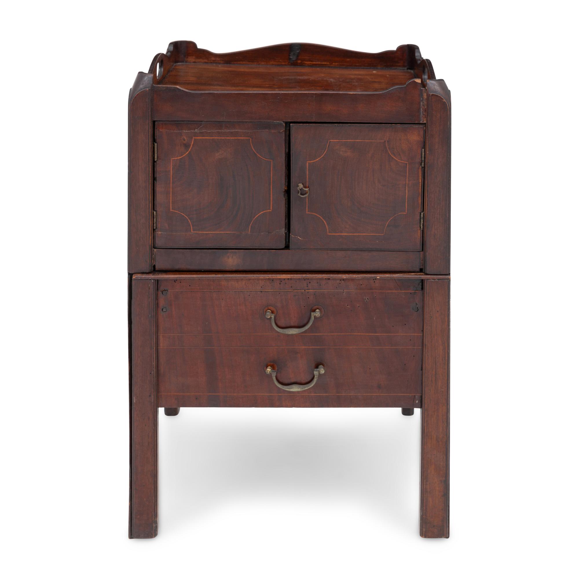 A Group of Two Georgian Mahogany Commodes