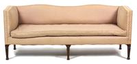 A George III Mahogany Upholstered Settee — 20TH CENTURY
