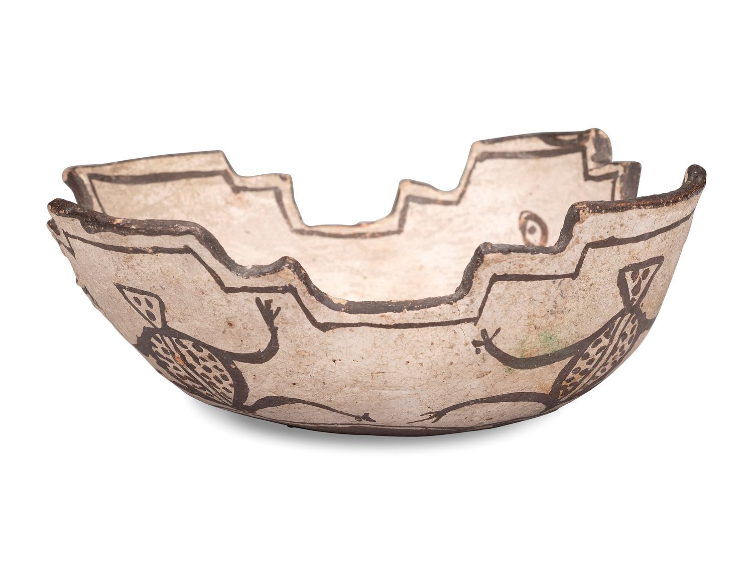 Zuni Pottery Jar, with Frogs and Tadpoles