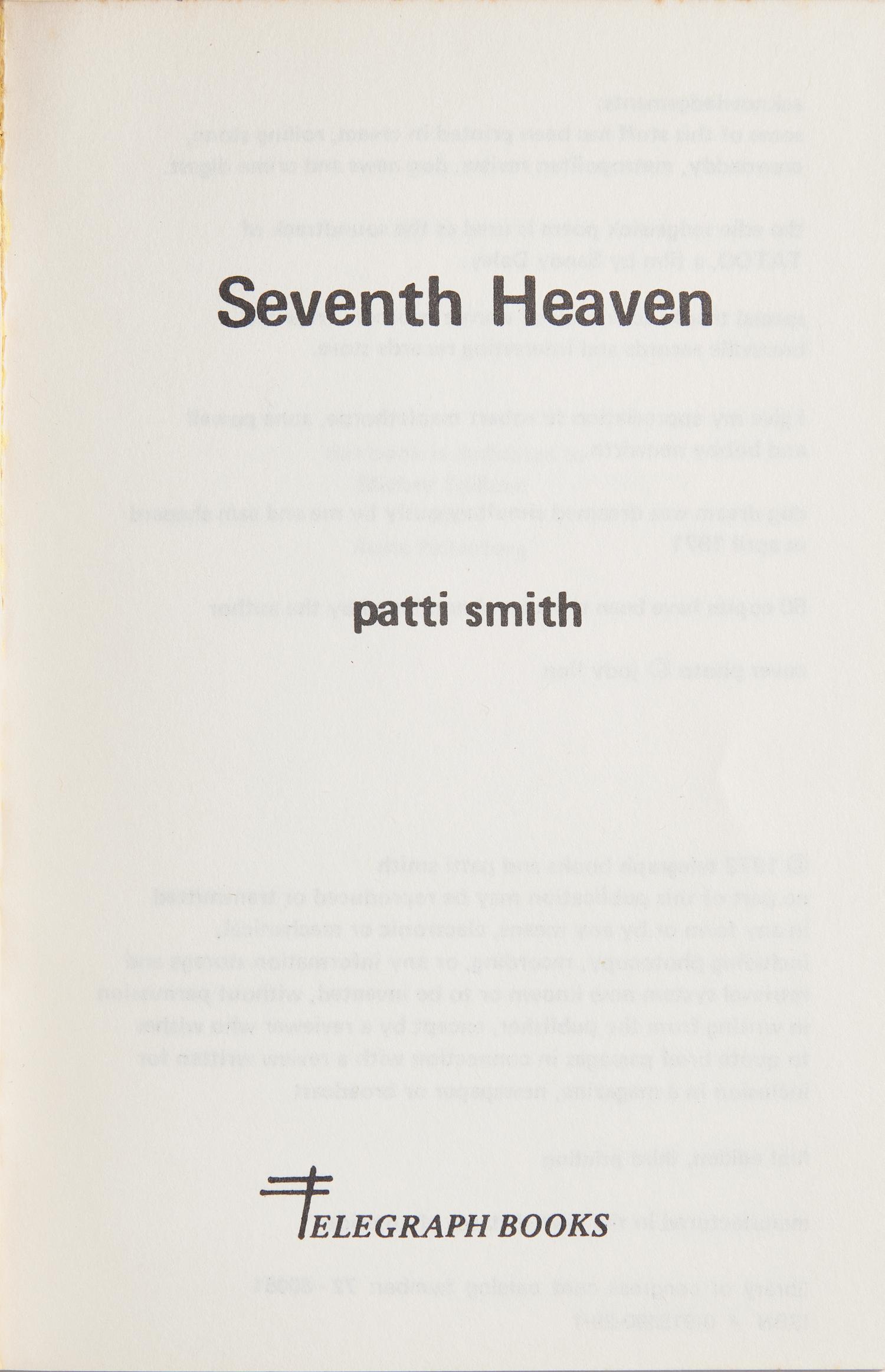 [Music] Smith, Patti. Seventh Heaven