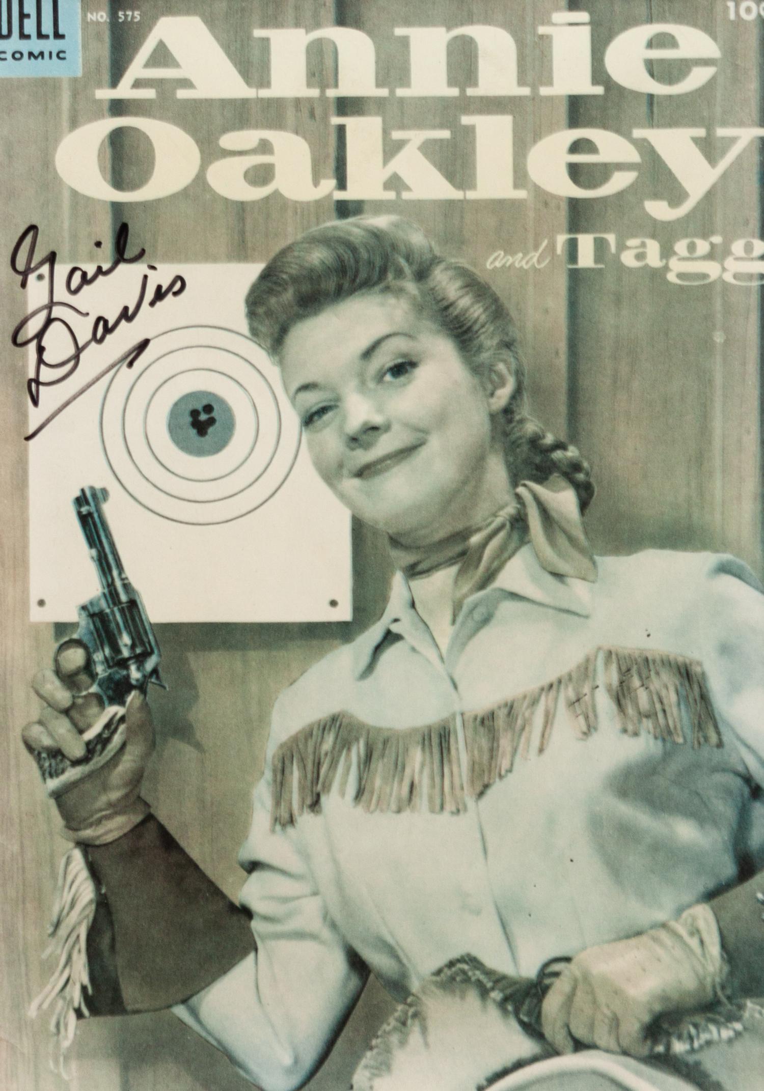 Annie Oakley Dell Comic book Cover, signed by Gail David