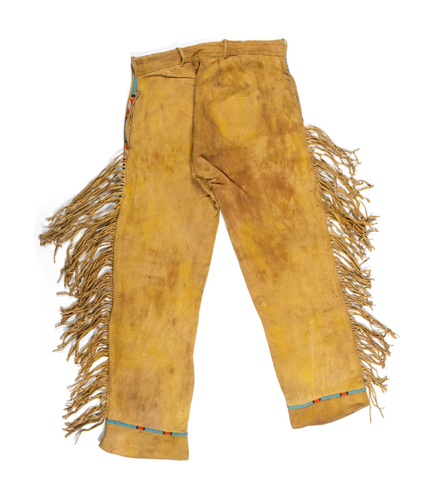 Northern Plains Beaded Hide Trousers