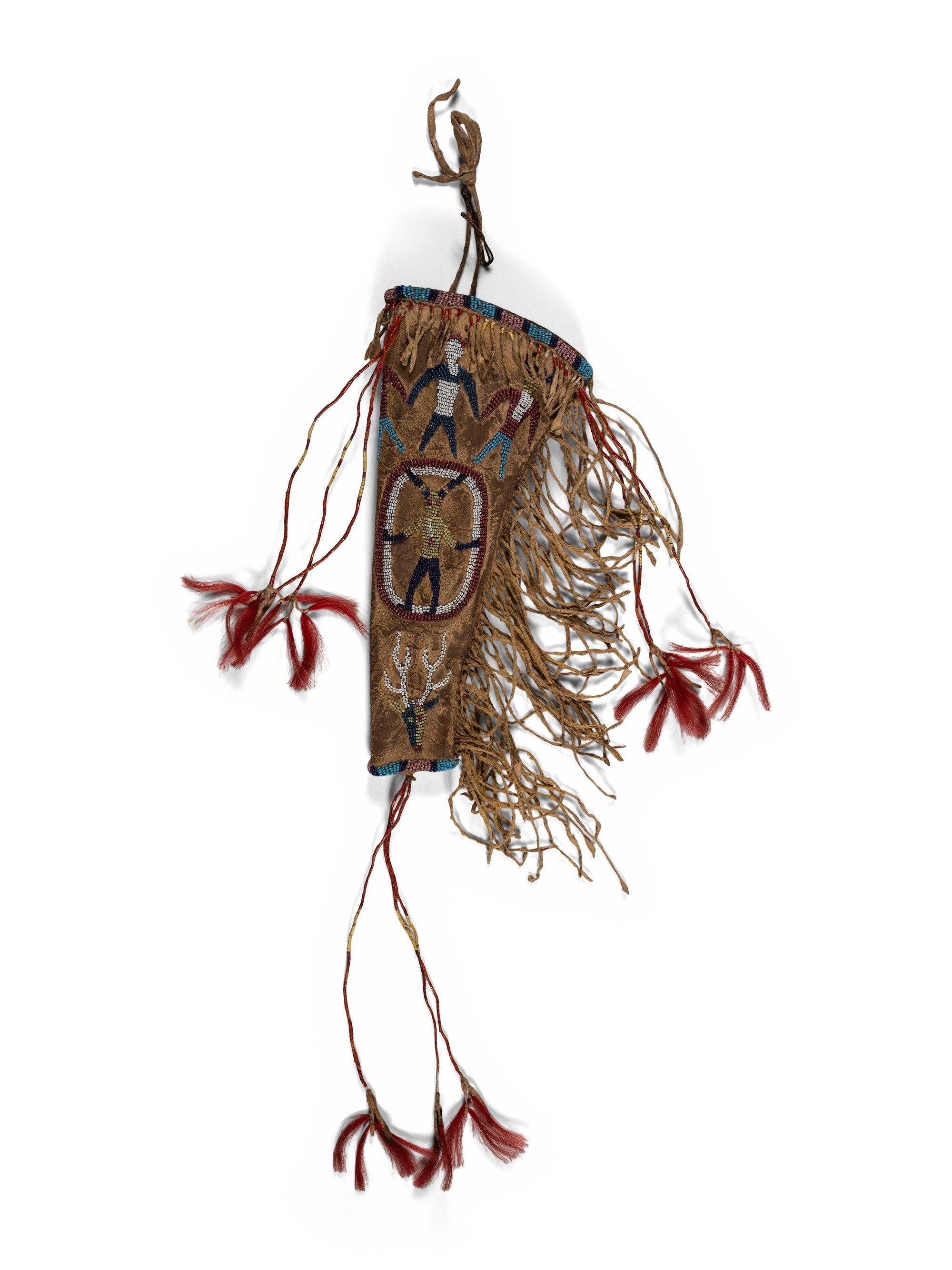 Sioux Beaded Hide Holster, with Elk
