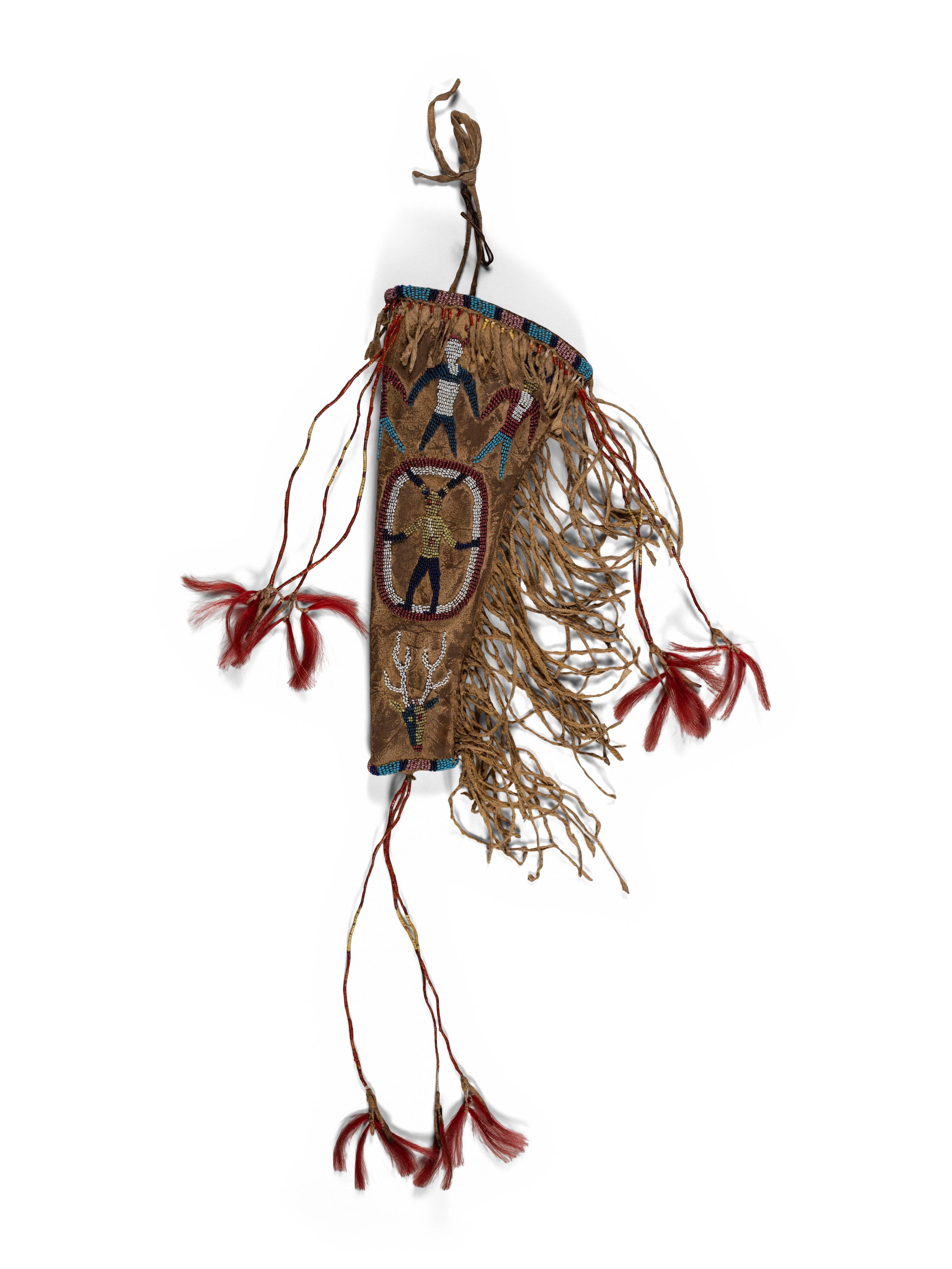 Sioux Beaded Hide Holster, with Elk